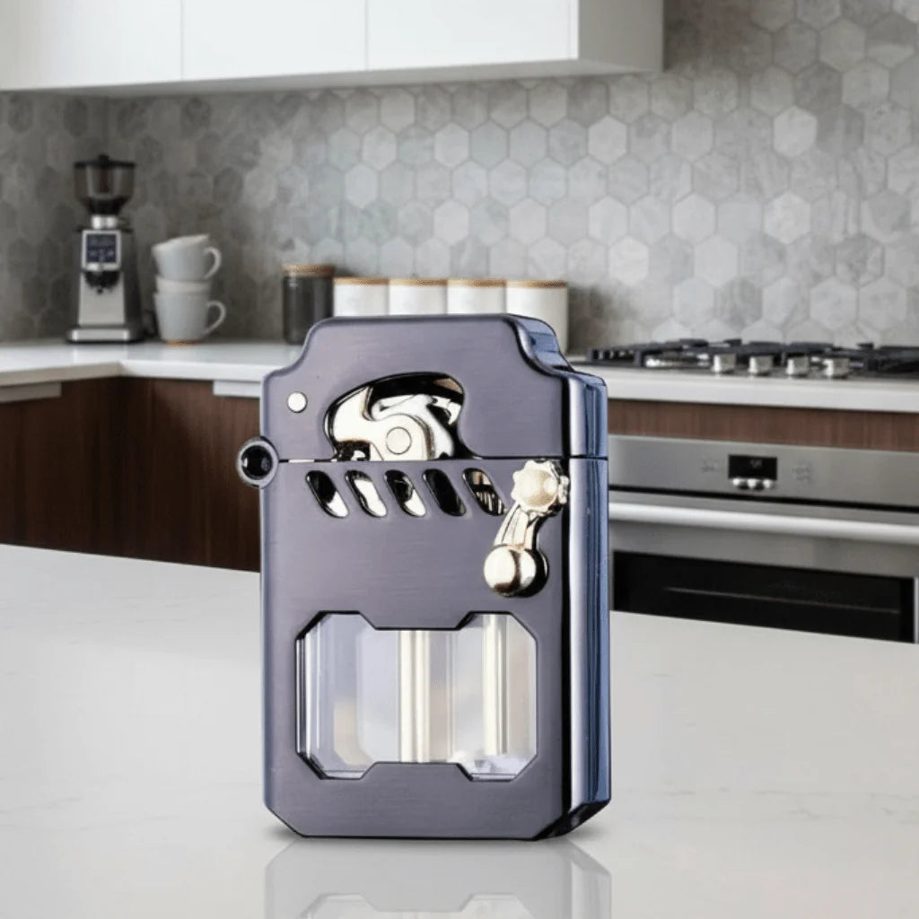 Mechanical Lighter Windproof Gear-Driven Metal Housing