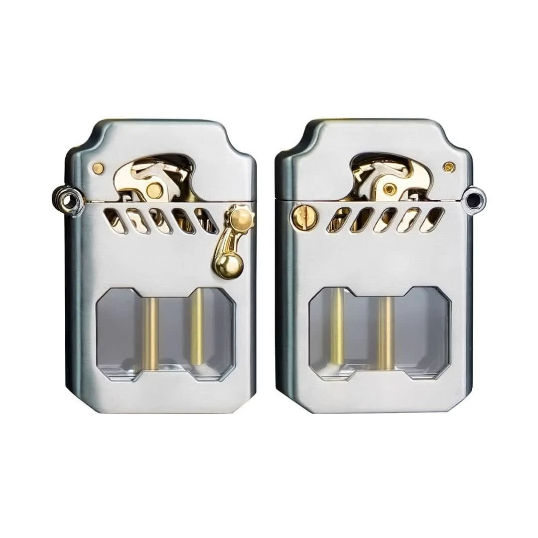 Mechanical Lighter Windproof Gear-Driven Metal Housing
