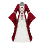 Medieval Dress Lace-Up Long Sleeve