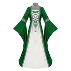 Medieval Dress Lace-Up Long Sleeve