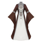 Medieval Dress Lace-Up Long Sleeve
