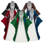 Medieval Dress Lace-Up Long Sleeve