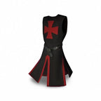 Medieval Knight Costume Tunic & Cloak Cross Emblem
