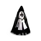 Medieval Knight Costume Tunic & Cloak Cross Emblem