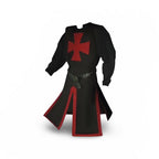 Medieval Knight Costume Tunic & Cloak Cross Emblem