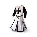 Medieval Knight Costume Tunic & Cloak Cross Emblem