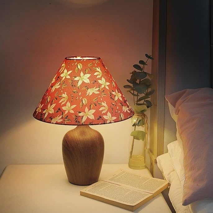 Meiping-Inspired Dimmable Linen Shade Table Lamp