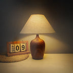 Meiping-Inspired Dimmable Linen Shade Table Lamp