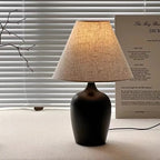 Meiping-Inspired Dimmable Linen Shade Table Lamp