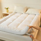 Memory Foam Mattress Topper Foldable Cooling Gel & Removable Cover