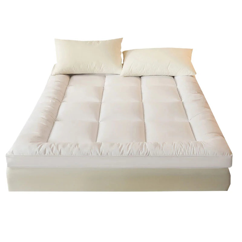 Memory Foam Mattress Topper Foldable Cooling Gel & Removable Cover