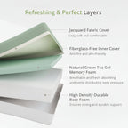 Memory Foam Mattress Twin Adaptive Support & Quilted Cover