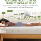 Memory Foam Mattress Twin Adaptive Support & Quilted Cover