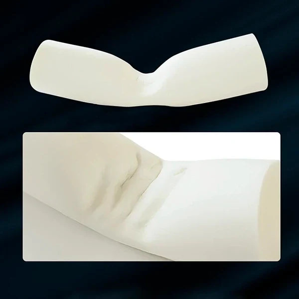 Memory Foam Neck Pillow Contoured Support & Cotton Cover