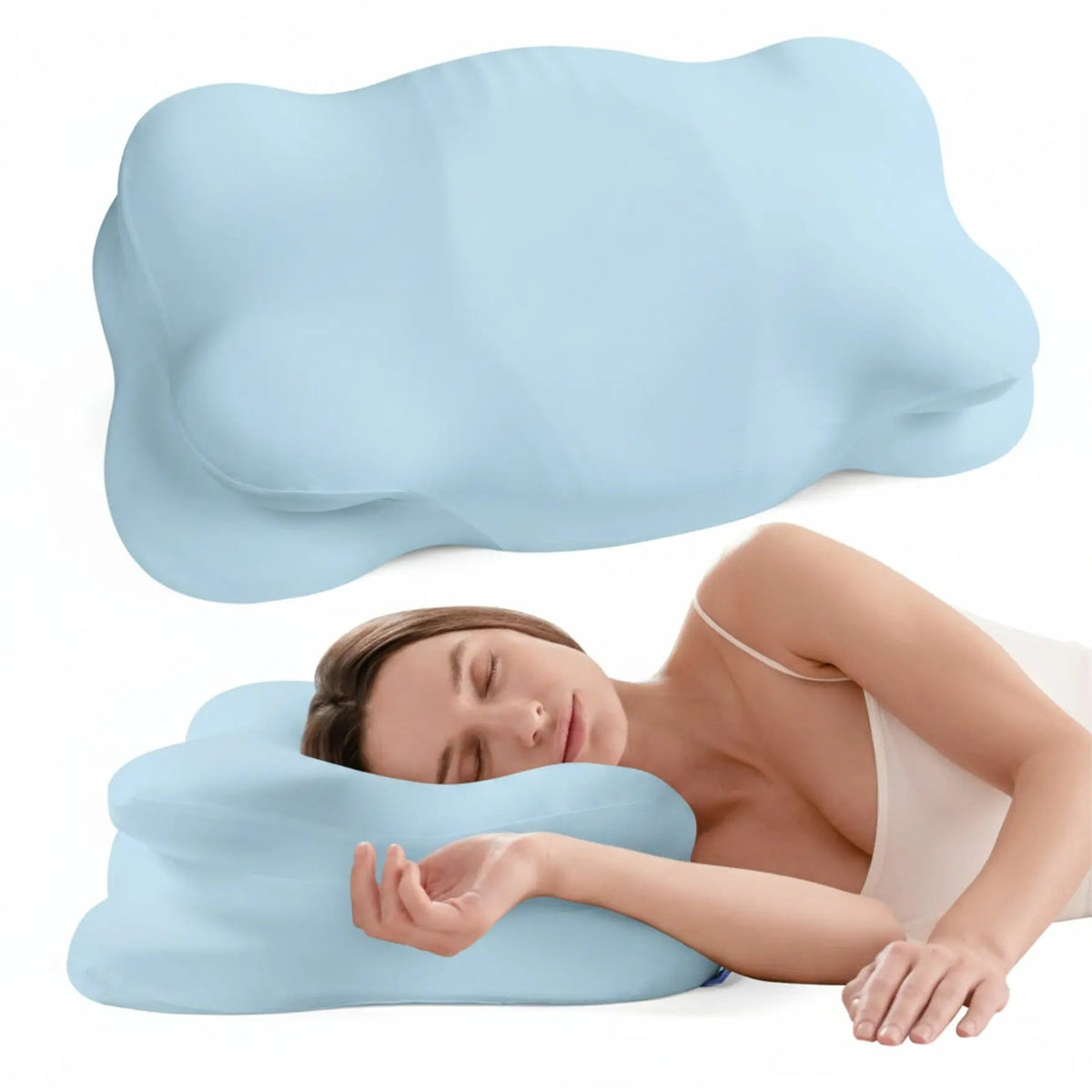 Memory Foam Pillow Adjustable Fill & Dual Height