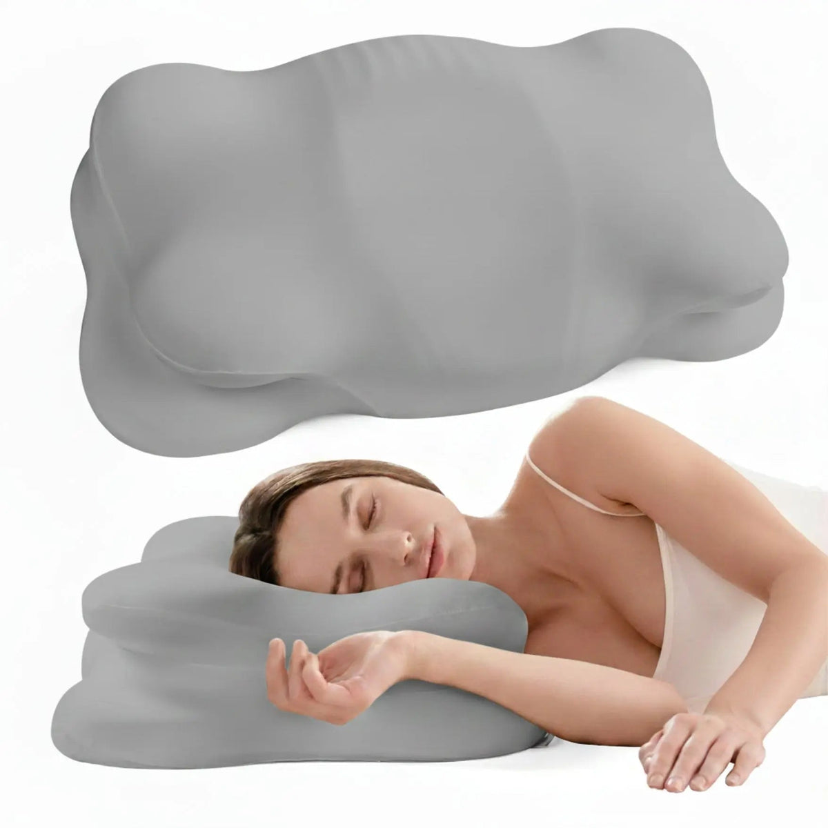 Memory Foam Pillow Adjustable Fill & Dual Height