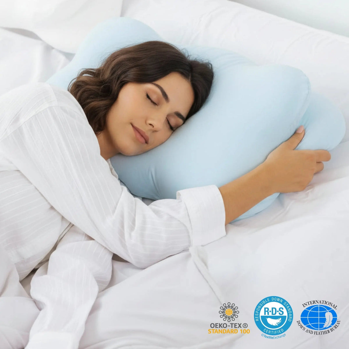 Memory Foam Pillow Adjustable Fill & Dual Height