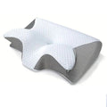 Memory Foam Pillow Ergonomic Butterfly Shape Breathable Cover