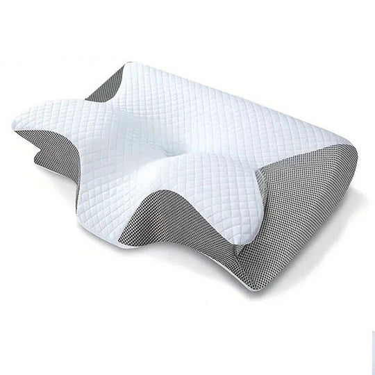 Memory Foam Pillow Ergonomic Butterfly Shape Breathable Cover