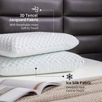Memory Foam Pillow Gel-Infused Cooling Contouring Neck Support