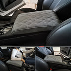 Memory Foam & Waterproof Microfiber Leather Console Armrest Pad (Strap-On)