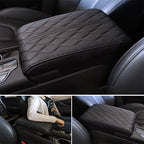 Memory Foam & Waterproof Microfiber Leather Console Armrest Pad (Strap-On)