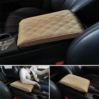 Memory Foam & Waterproof Microfiber Leather Console Armrest Pad (Strap-On)