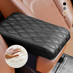 Memory Foam & Waterproof Microfiber Leather Console Armrest Pad (Strap-On)