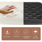 Memory Foam & Waterproof Microfiber Leather Console Armrest Pad (Strap-On)