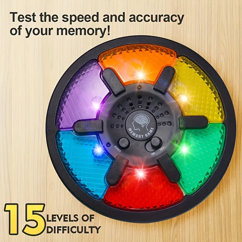 Memory Game Interactive Lights & Sounds 15 Levels
