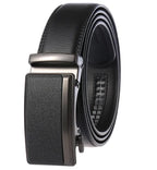 Men's Belt Cowhide Leather Automatic Buckle