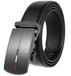 Men's Belt Cowhide Leather Automatic Buckle