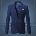 Men's Blazer Slim Tailored Polyester & Cotton Blend