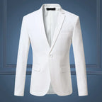 Men's Blazer Slim Tailored Polyester & Cotton Blend