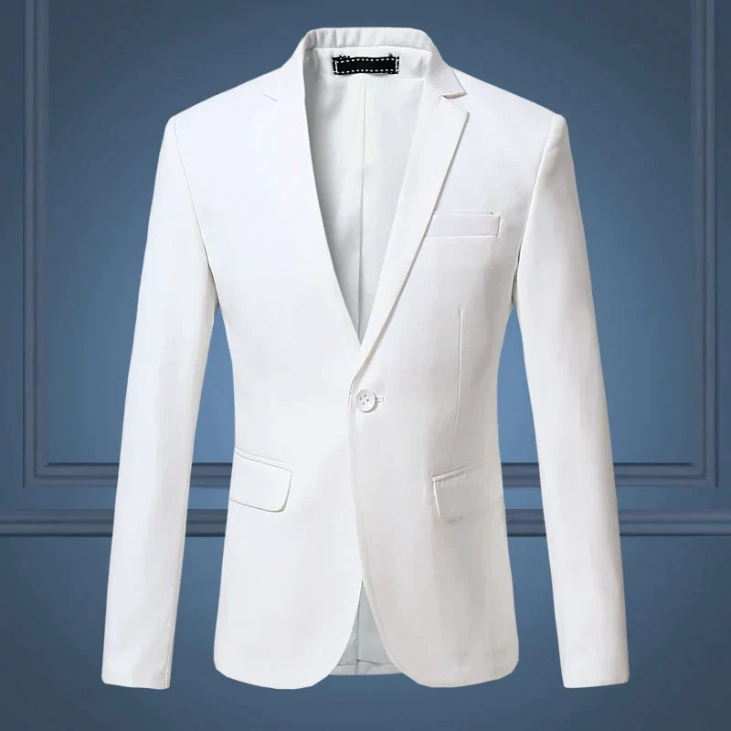 Men's Blazer Slim Tailored Polyester & Cotton Blend