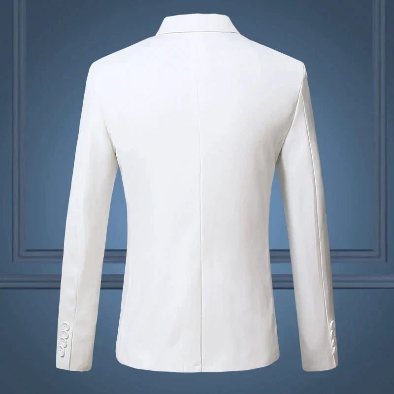 Men's Blazer Slim Tailored Polyester & Cotton Blend