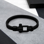 Men's Bracelet Double-Strand Twill Nylon D-Shackle Gift Boxed