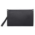 Men's Business Clutch Fingerprint Lock Genuine Cowhide Leather