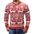 Men's Christmas Sweater Polyester Knit Comfortable Fit