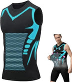 Men's Compression Vest Posture Support Tourmaline Panels