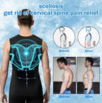 Men's Compression Vest Posture Support Tourmaline Panels