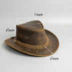Men's Cowboy Hat Weathered Finish Shapeable Brim