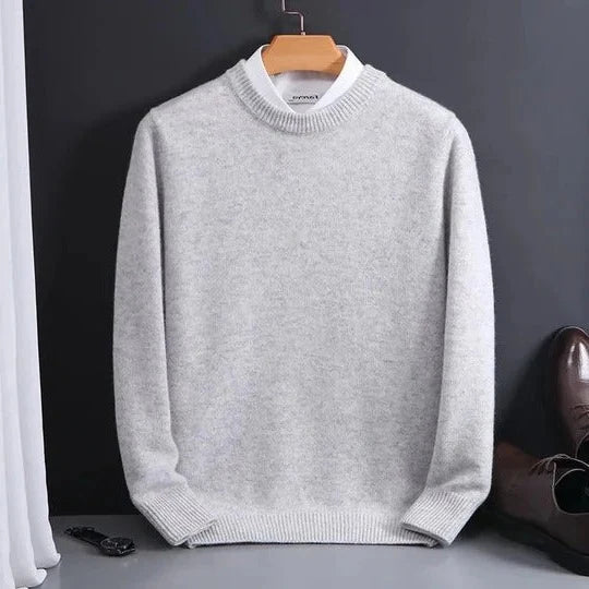 Men's Crew Neck Jumper Lightweight Warmth Classic Silhouette