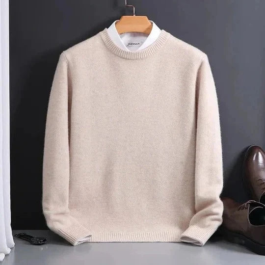 Men's Crew Neck Jumper Lightweight Warmth Classic Silhouette