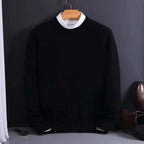 Men's Crewneck Sweater Cashmere-Like Lightweight Tailored Fit