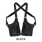 Men's Crossbody Bag Anti-Theft Zippers Water-Resistant PU Leather