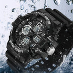 Men's Digital Watch Large Dial Resin Case Water-Resistant