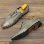 Men's Dress Shoes Leather Slip-On Cushioned Insole