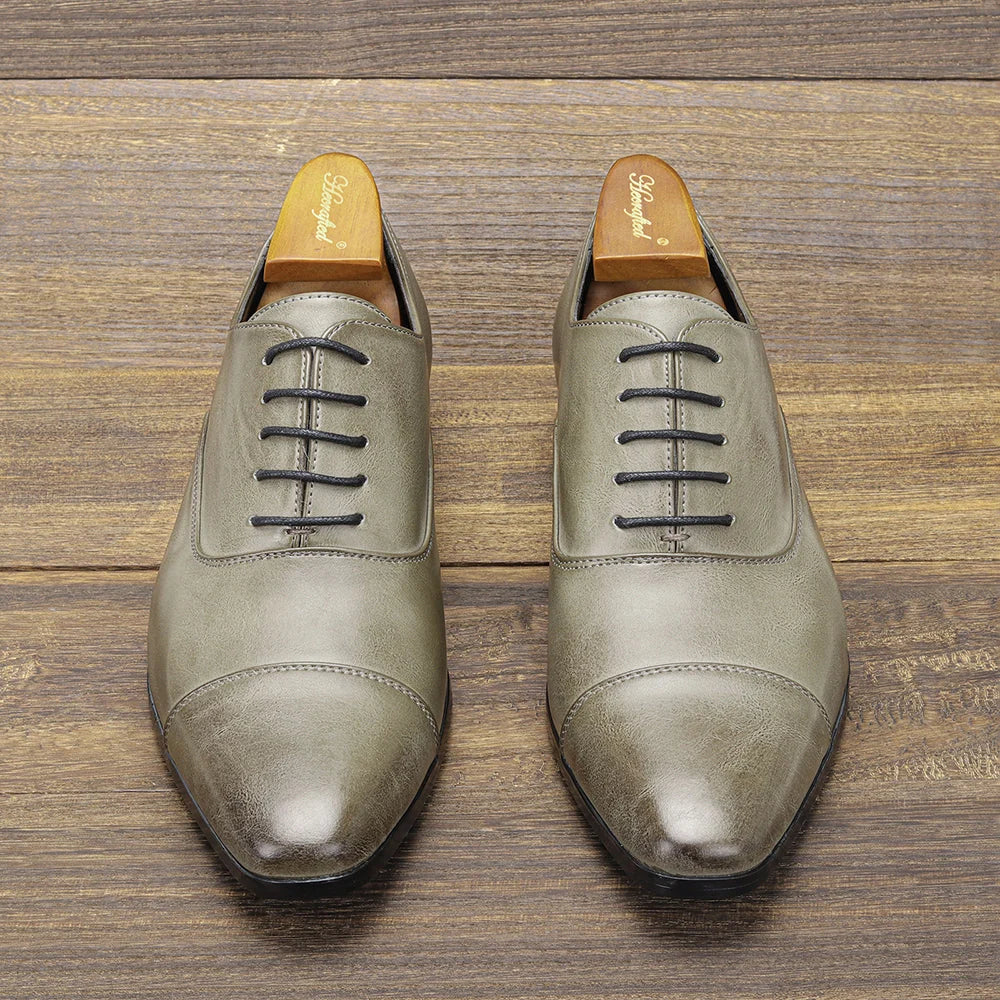 Men's Dress Shoes Leather Slip-On Cushioned Insole