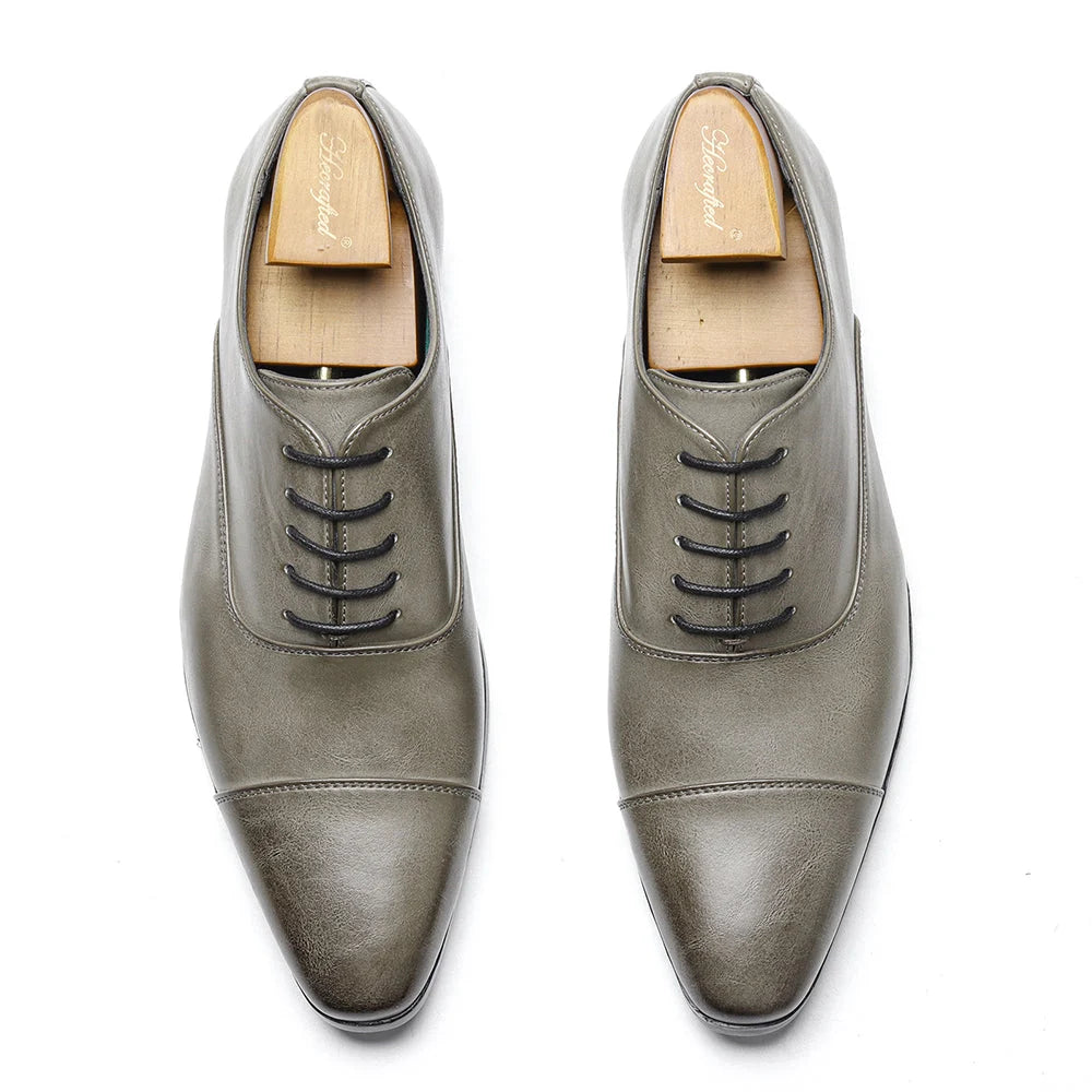 Men's Dress Shoes Leather Slip-On Cushioned Insole